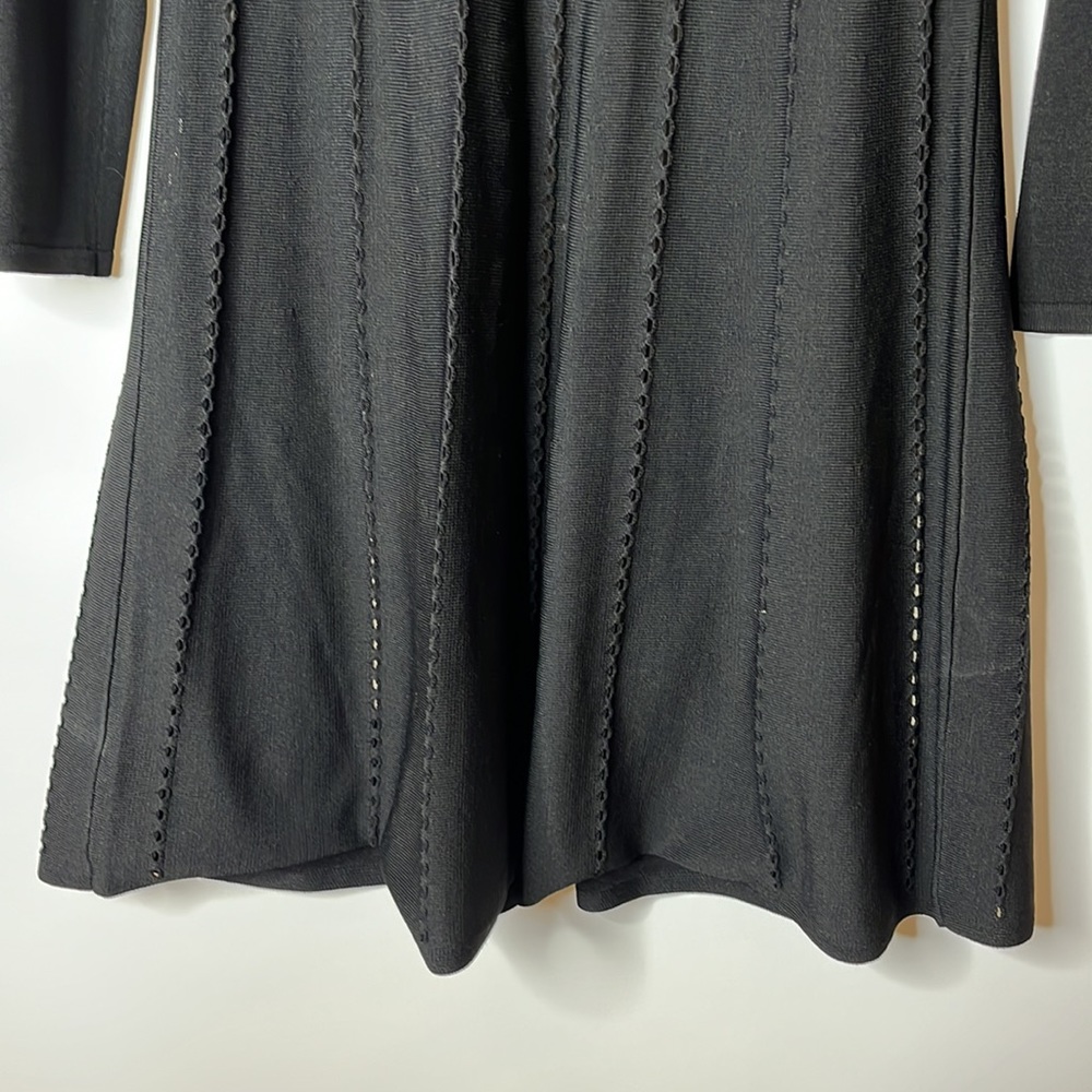 Calvin Klein Peek a Boo Cut Out Knit Long Sleeve Dress MEDIUM - Picture 5 of 7